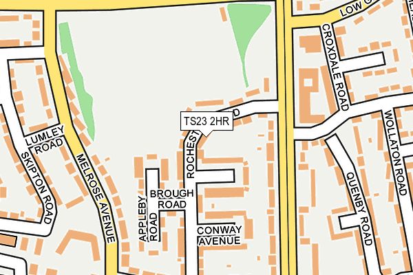 TS23 2HR map - OS OpenMap – Local (Ordnance Survey)