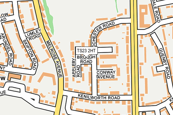 TS23 2HT map - OS OpenMap – Local (Ordnance Survey)