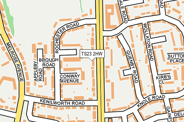TS23 2HW map - OS OpenMap – Local (Ordnance Survey)