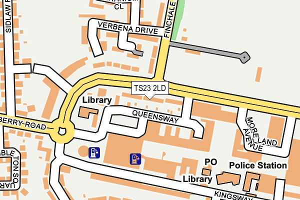 TS23 2LD map - OS OpenMap – Local (Ordnance Survey)