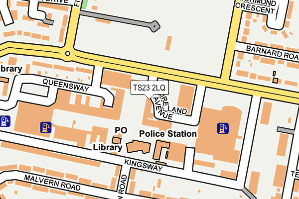 TS23 2LQ map - OS OpenMap – Local (Ordnance Survey)