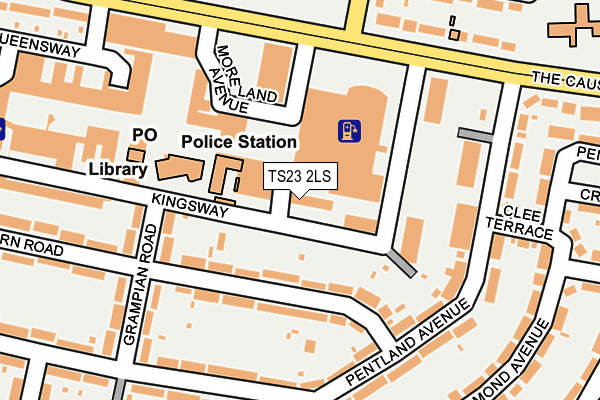 TS23 2LS map - OS OpenMap – Local (Ordnance Survey)