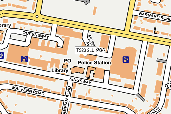 TS23 2LU map - OS OpenMap – Local (Ordnance Survey)