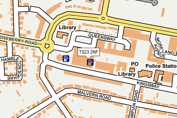 TS23 2NF map - OS OpenMap – Local (Ordnance Survey)