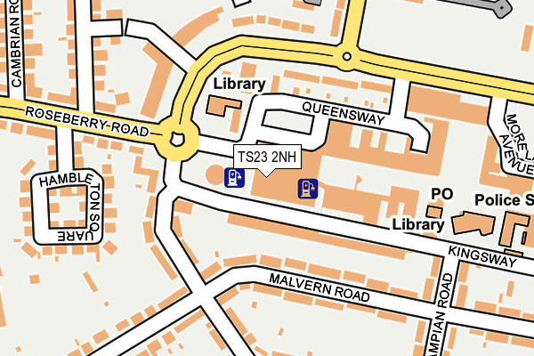 TS23 2NH map - OS OpenMap – Local (Ordnance Survey)