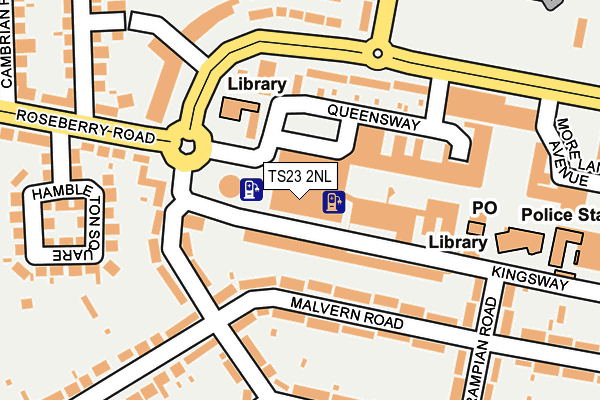 TS23 2NL map - OS OpenMap – Local (Ordnance Survey)