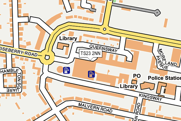 TS23 2NN map - OS OpenMap – Local (Ordnance Survey)