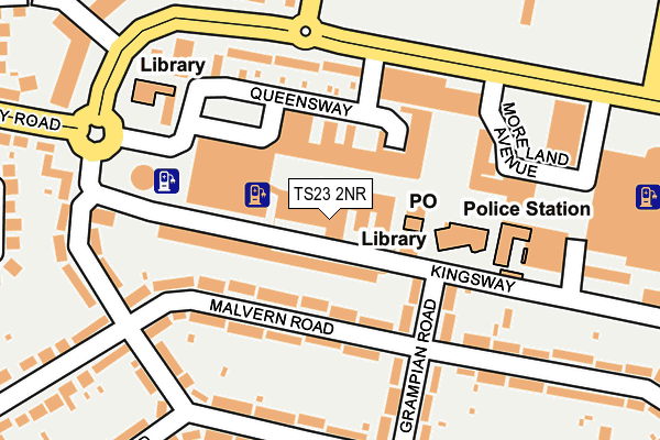 TS23 2NR map - OS OpenMap – Local (Ordnance Survey)