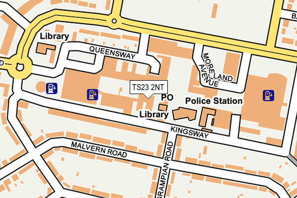 TS23 2NT map - OS OpenMap – Local (Ordnance Survey)