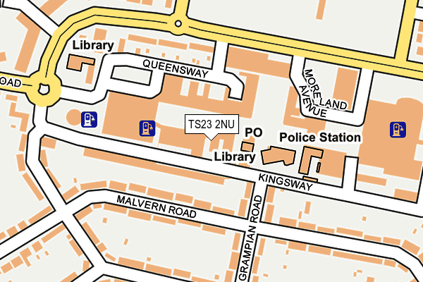 TS23 2NU map - OS OpenMap – Local (Ordnance Survey)