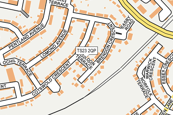 TS23 2QP map - OS OpenMap – Local (Ordnance Survey)