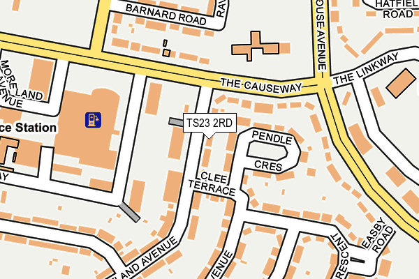 TS23 2RD map - OS OpenMap – Local (Ordnance Survey)