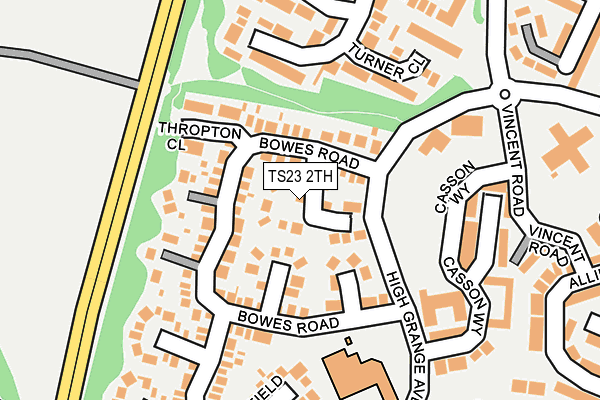 TS23 2TH map - OS OpenMap – Local (Ordnance Survey)