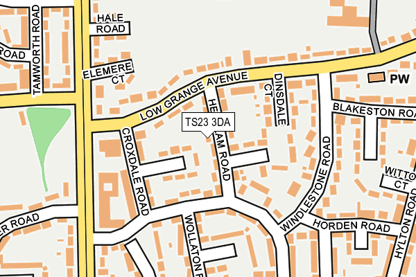 TS23 3DA map - OS OpenMap – Local (Ordnance Survey)