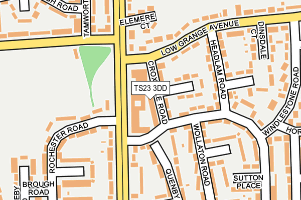 TS23 3DD map - OS OpenMap – Local (Ordnance Survey)