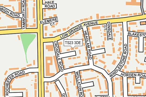 TS23 3DE map - OS OpenMap – Local (Ordnance Survey)