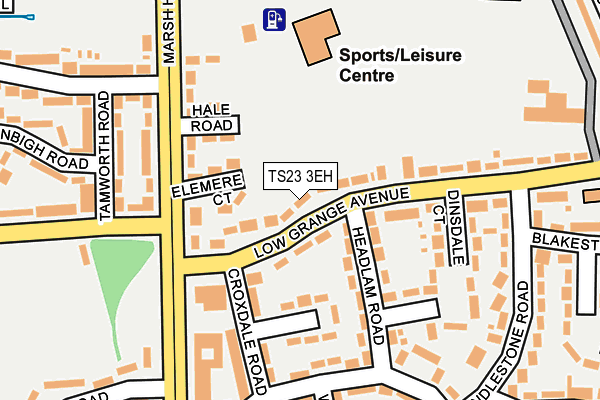 TS23 3EH map - OS OpenMap – Local (Ordnance Survey)