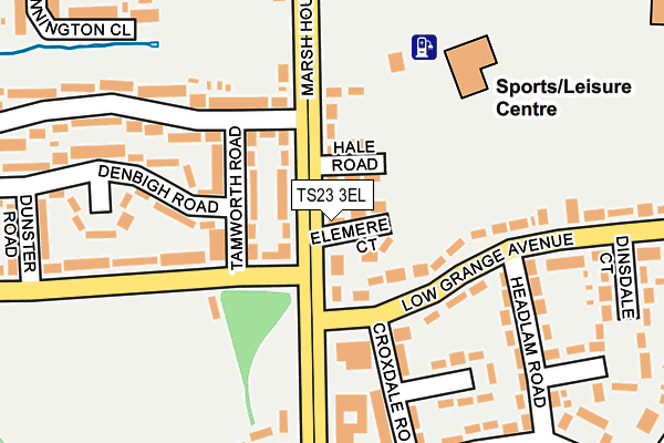 TS23 3EL map - OS OpenMap – Local (Ordnance Survey)