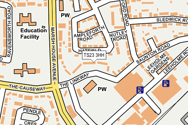 TS23 3HH map - OS OpenMap – Local (Ordnance Survey)