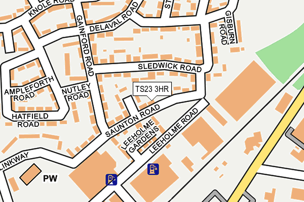 TS23 3HR map - OS OpenMap – Local (Ordnance Survey)