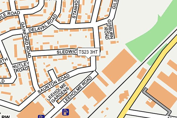 TS23 3HT map - OS OpenMap – Local (Ordnance Survey)