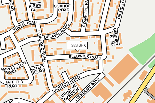 TS23 3HX map - OS OpenMap – Local (Ordnance Survey)