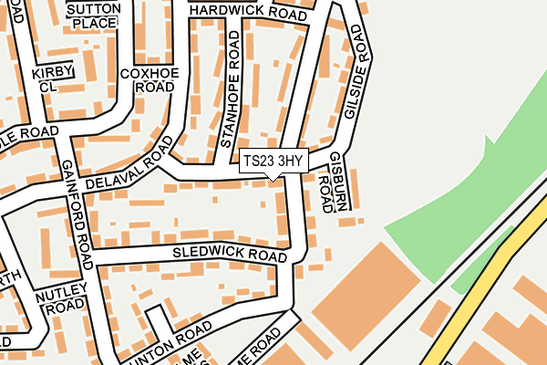 TS23 3HY map - OS OpenMap – Local (Ordnance Survey)