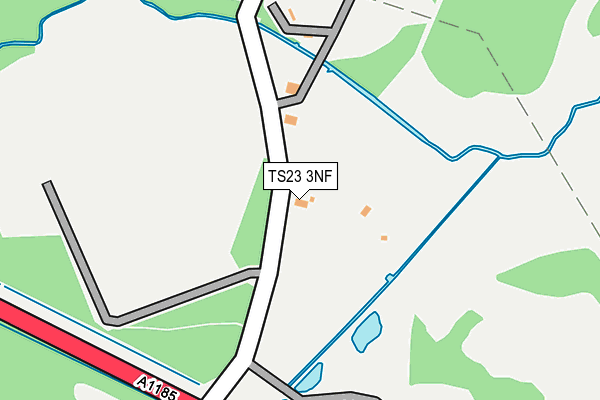 TS23 3NF map - OS OpenMap – Local (Ordnance Survey)