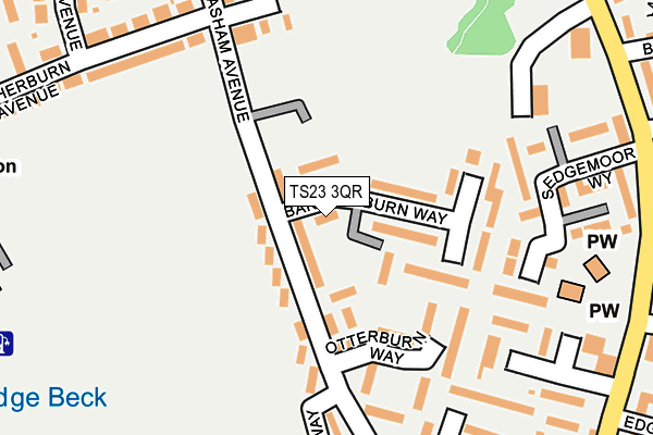 TS23 3QR map - OS OpenMap – Local (Ordnance Survey)