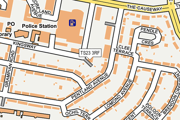 TS23 3RF map - OS OpenMap – Local (Ordnance Survey)