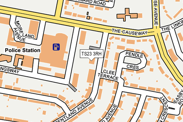 TS23 3RH map - OS OpenMap – Local (Ordnance Survey)
