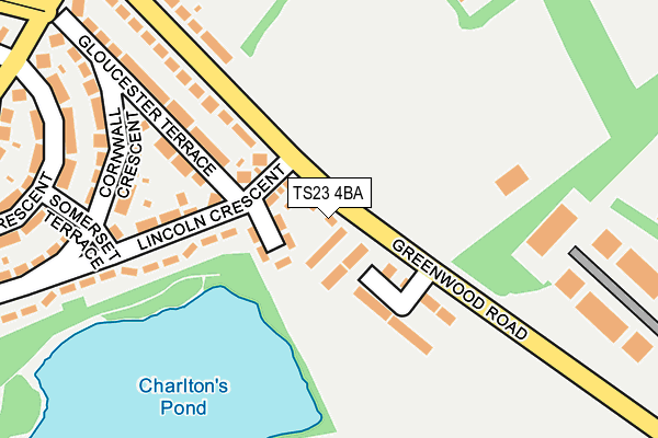 TS23 4BA map - OS OpenMap – Local (Ordnance Survey)