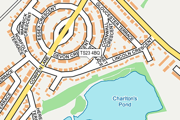 TS23 4BQ map - OS OpenMap – Local (Ordnance Survey)