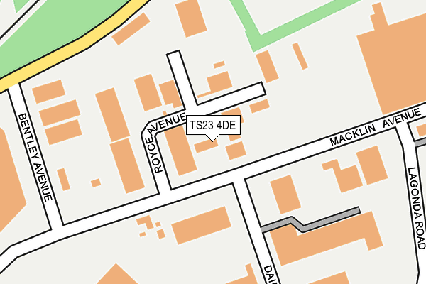 TS23 4DE map - OS OpenMap – Local (Ordnance Survey)