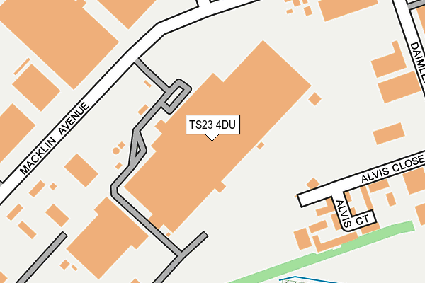 TS23 4DU map - OS OpenMap – Local (Ordnance Survey)