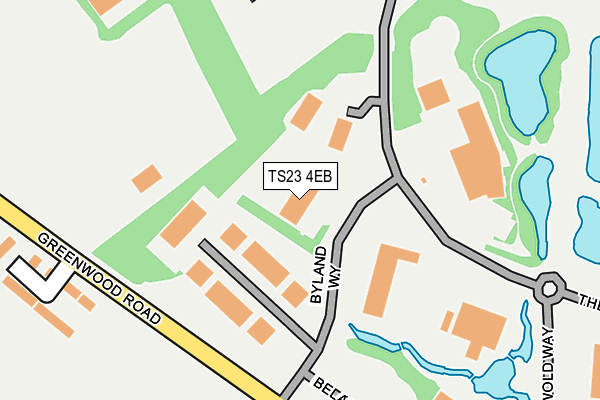 TS23 4EB map - OS OpenMap – Local (Ordnance Survey)