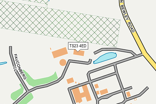 TS23 4ED map - OS OpenMap – Local (Ordnance Survey)