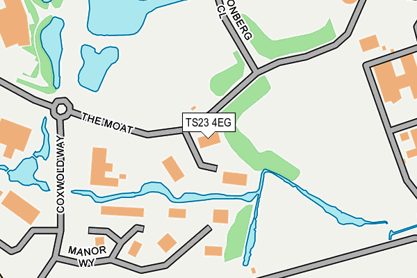 TS23 4EG map - OS OpenMap – Local (Ordnance Survey)