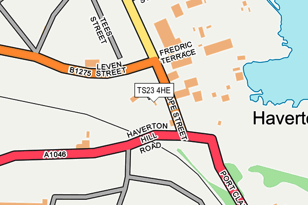 TS23 4HE map - OS OpenMap – Local (Ordnance Survey)