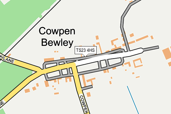 TS23 4HS map - OS OpenMap – Local (Ordnance Survey)