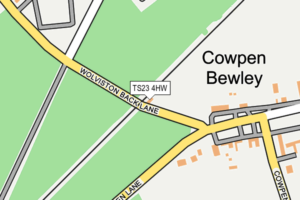 TS23 4HW map - OS OpenMap – Local (Ordnance Survey)