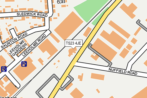 TS23 4JE map - OS OpenMap – Local (Ordnance Survey)