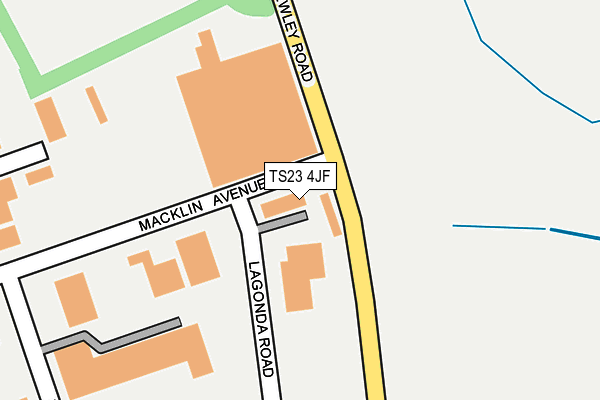 TS23 4JF map - OS OpenMap – Local (Ordnance Survey)