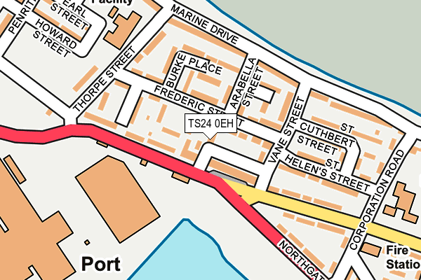 TS24 0EH map - OS OpenMap – Local (Ordnance Survey)