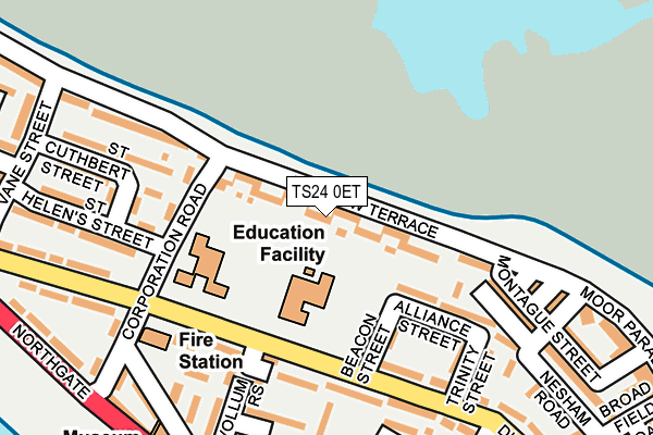 TS24 0ET map - OS OpenMap – Local (Ordnance Survey)