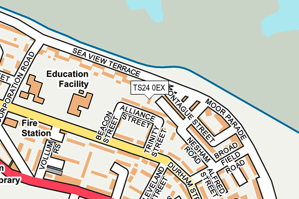 TS24 0EX map - OS OpenMap – Local (Ordnance Survey)