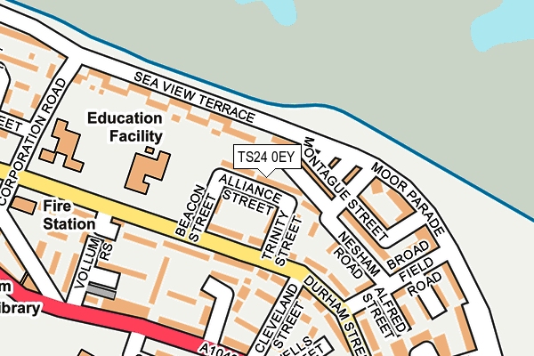 TS24 0EY map - OS OpenMap – Local (Ordnance Survey)