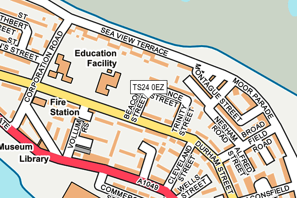 TS24 0EZ map - OS OpenMap – Local (Ordnance Survey)