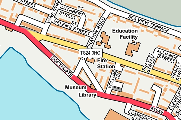 TS24 0HQ map - OS OpenMap – Local (Ordnance Survey)