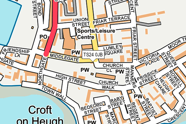 TS24 0JB map - OS OpenMap – Local (Ordnance Survey)